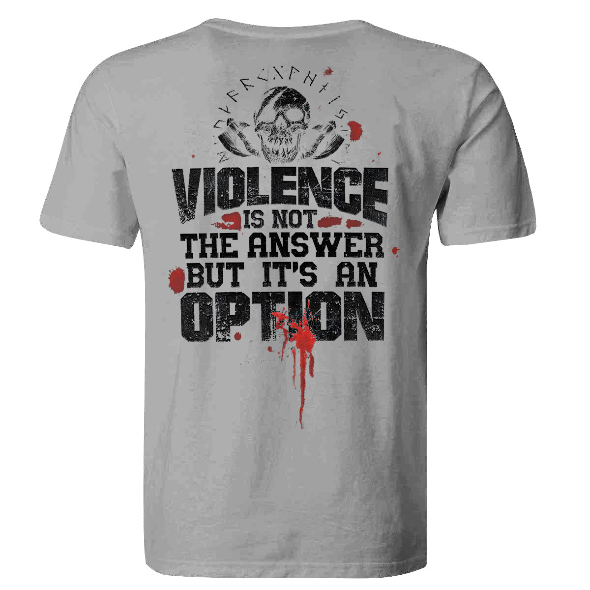 GrootWear Vikings Violence Is Not The Answer Printed Men's T-shirt
