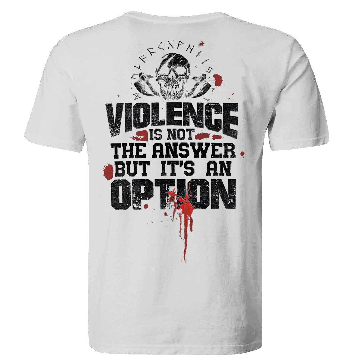 GrootWear Vikings Violence Is Not The Answer Printed Men's T-shirt