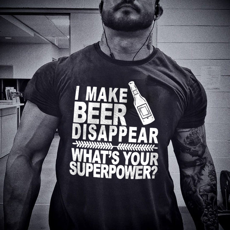GrootWear I Make Beer Disappear Printed Men's T-shirt