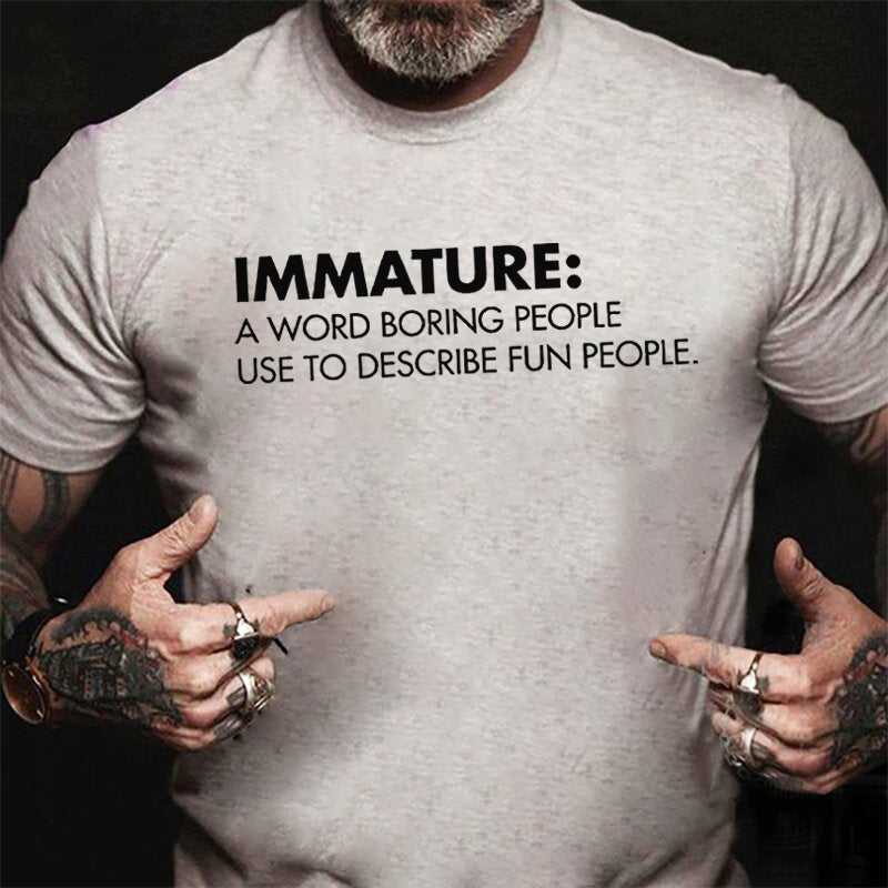 GrootWear A Word Boring People Use To Describe Fun People Printed Men's T-shirt