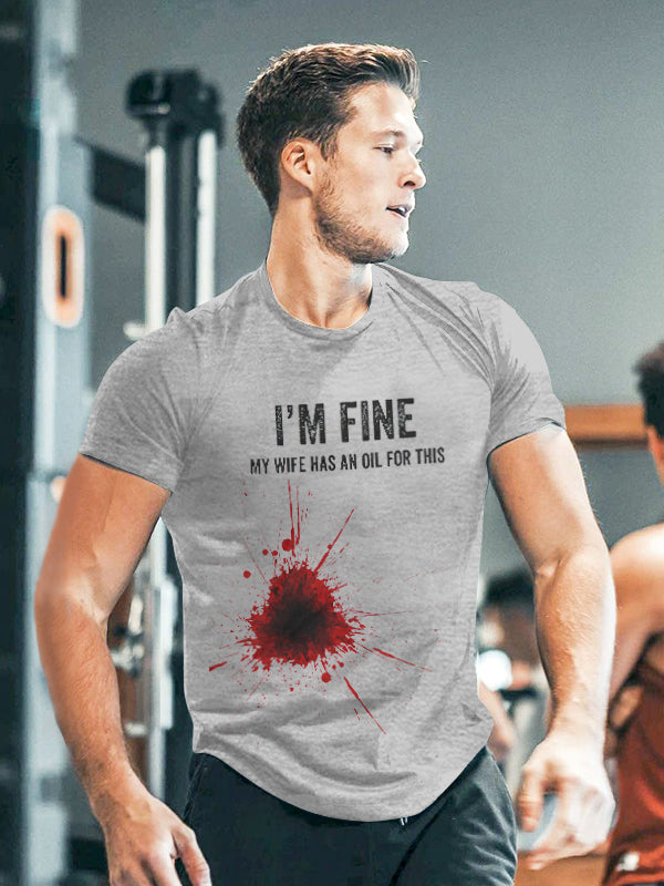 GrootWear I'm Fine Printed Men's T-shirt