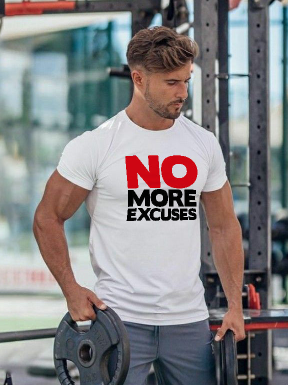 GrootWear No More Excuses Printed T-shirt