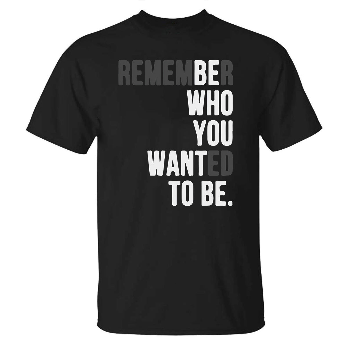 GrootWear Remember Who You Wanted To Be Printed T-shirt