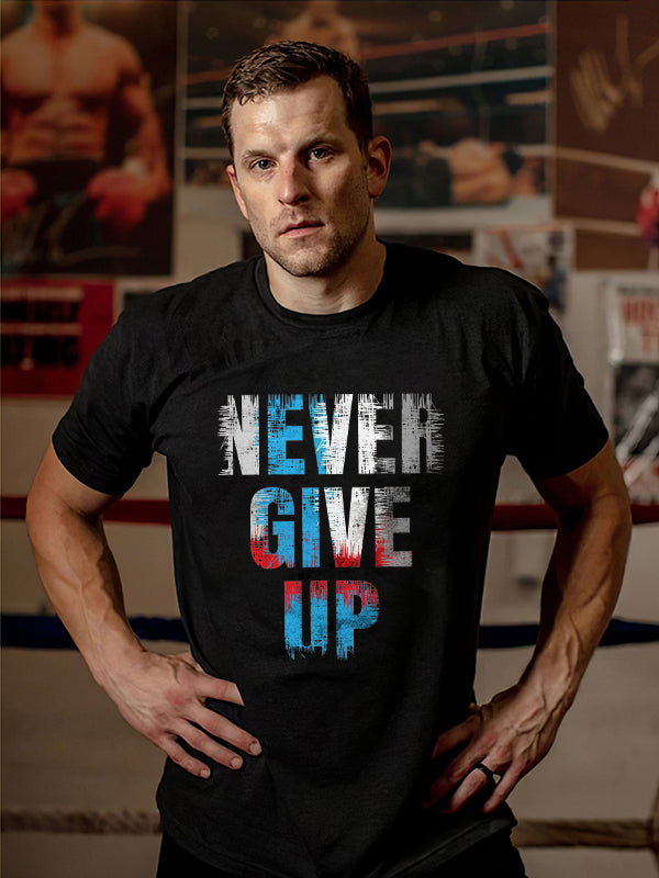 GrootWear Never Give Up Printed T-shirt