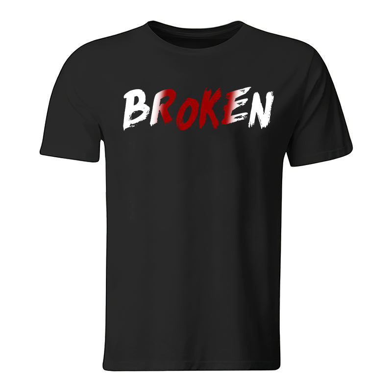 GrootWear Broken Letter Print Men's  T-Shirt