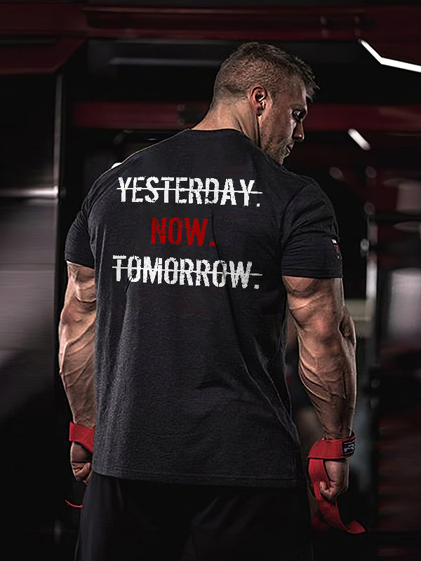 GrootWear Yesterday Now Tomorrow Printed Casual T-shirt