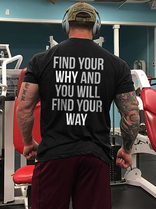 GrootWear Find Your Why And You Will Find Your Way Printed T-shirt
