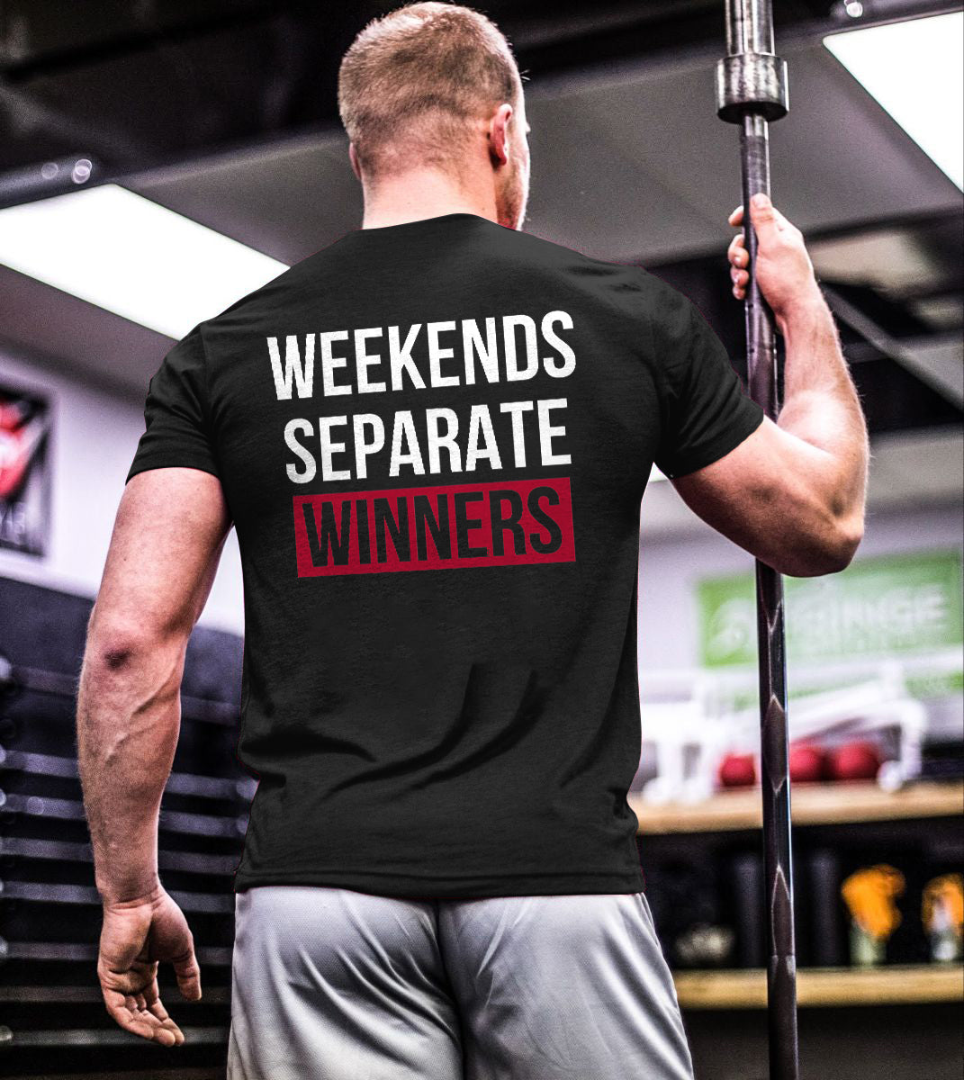 GrootWear Weekends Separate Winners Printed T-shirt
